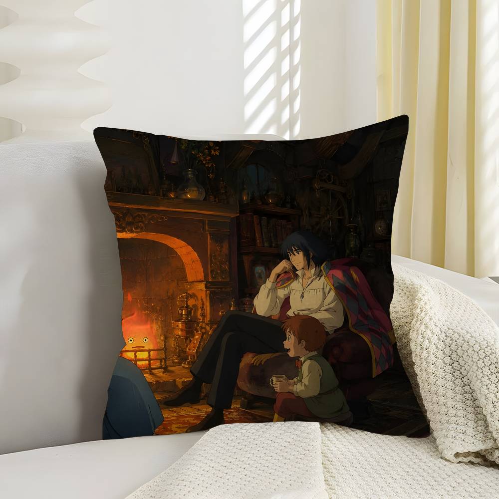 H-Howls-Moving-CastleS Lucky Dragon pillow cover sofa cushion cover home room decoration children gift