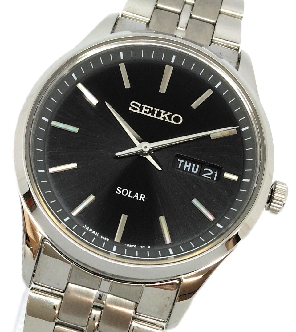 

[USED] Used Seiko Day-Date Men s Watch with Solar Battery (107085)