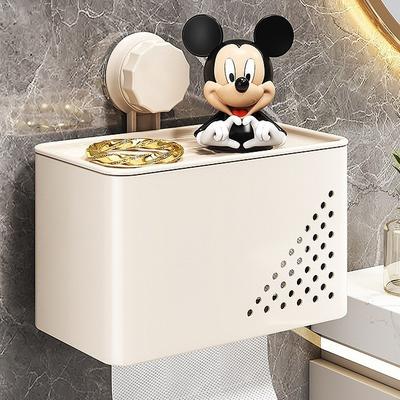Toilet Suction Cup Tissue Box Toilet Paper Wall-mounted Waterproof Paper Roll Toilet Paper Storage Roll Holder