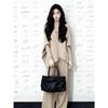 French Retro Casual Knit Two-Piece Set: Bat Sleeve Autumn/Winter Design, Comfortable Fit