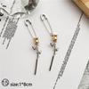 Fashion Geometric Round Drop Earrings Temperament Simple Star Tassel Pendant Earrings Female Gifts Jewelry