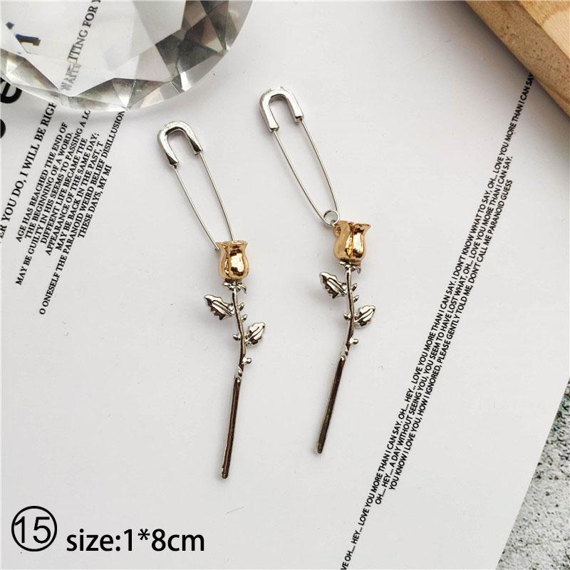 Fashion Geometric Round Drop Earrings Temperament Simple Star Tassel Pendant Earrings Female Gifts Jewelry