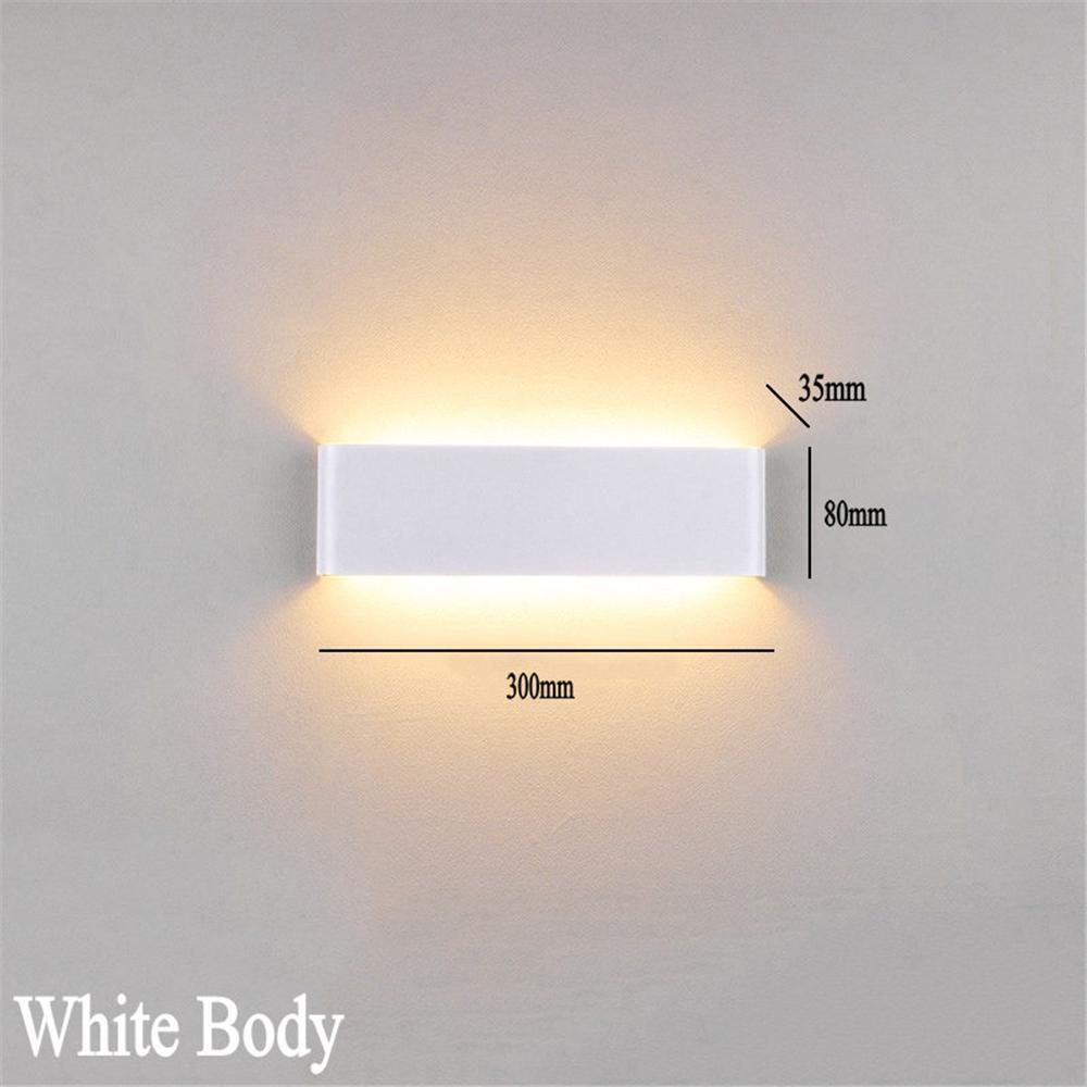 Modern 12W LED Indoor Wall Lamp Bedroom Bedside Mirror Front Light Aisle Corridor Home Lighting Aluminum Wall Sconce AC85-265V