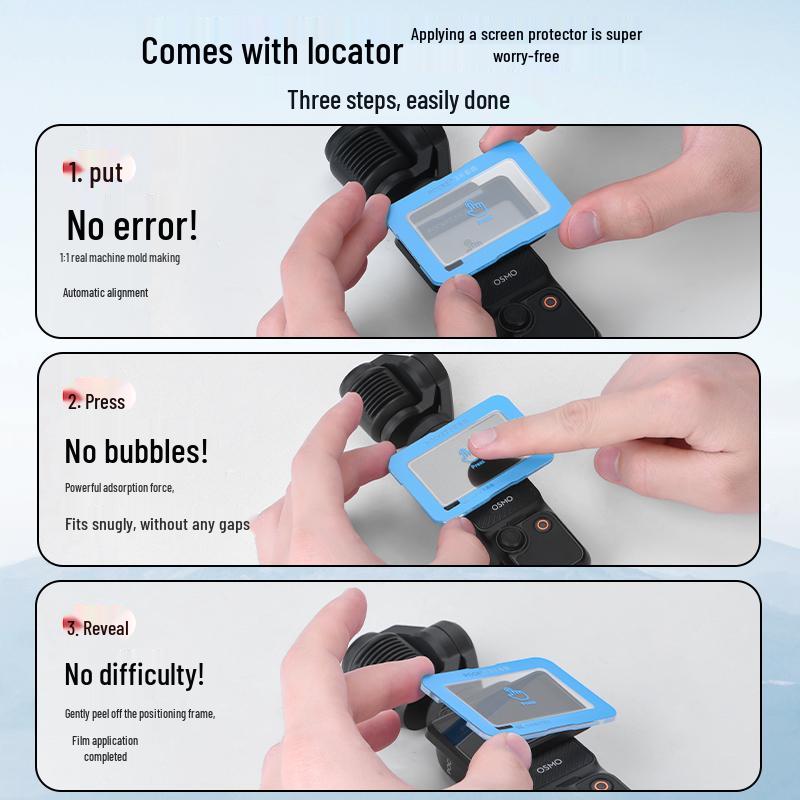 Accessori Pellicola Vetro Temperato Schermo Anti-Riflesso e Fotocamera DJI Osmo Pocket3 AR