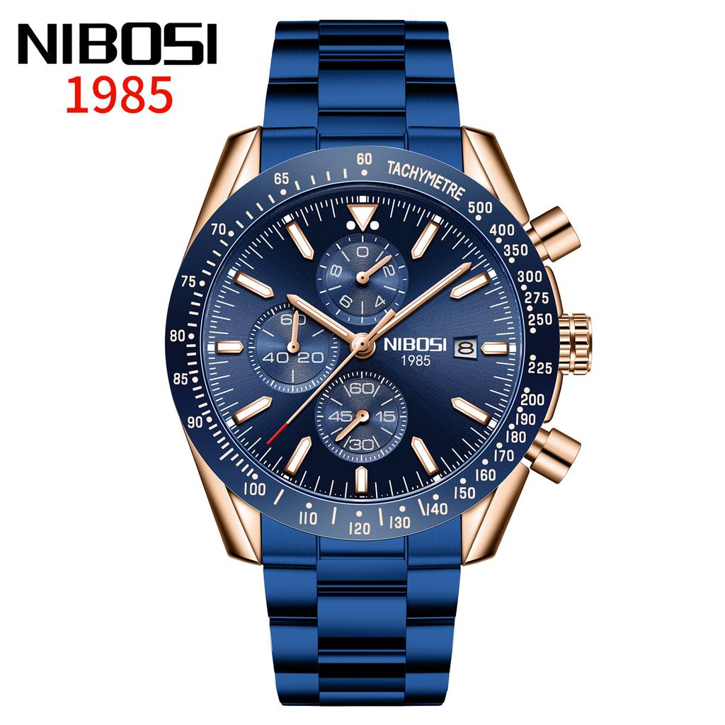 Men'S Large Dial Multi-Function Quartz Watch Luminous Waterproof Watch Men