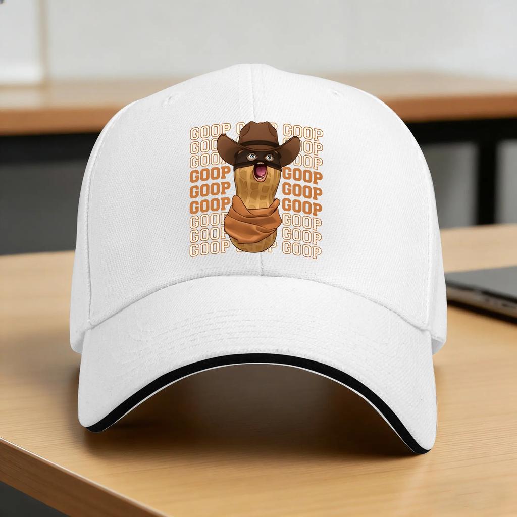 The Burnt Peanut GOOP Meme Casual Baseball Cap  Outdoor Sports Trucker Hat Summer SunProof UnisexTeens Vintage Baseball Caps