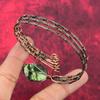 Australian Chrome Chalcedony Cuff Bracelet Copper Wire Wrapped Gemstone Bangle Adjustable Cuff Bracelet Handmade Copper Jewelry Gift For Him
