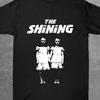 Men's The Shining Horror Movie Graphic Tee Black with Iconic Twins Casual Crewneck Shirt for S