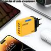 240W 5 Ports USB PD Charger Type C Quick Charge Phone Chargers USB Fast Charging Adapter For iPhone 16 Samsung Xiaomi Huawei