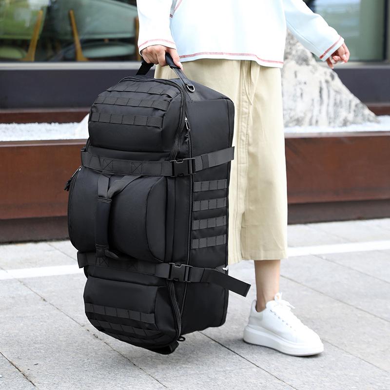 Large-Capacity Outdoor Travel Bag Duffel Gym Nylon Sports Bag For Camping Hiking Traveling Weekend Getaways