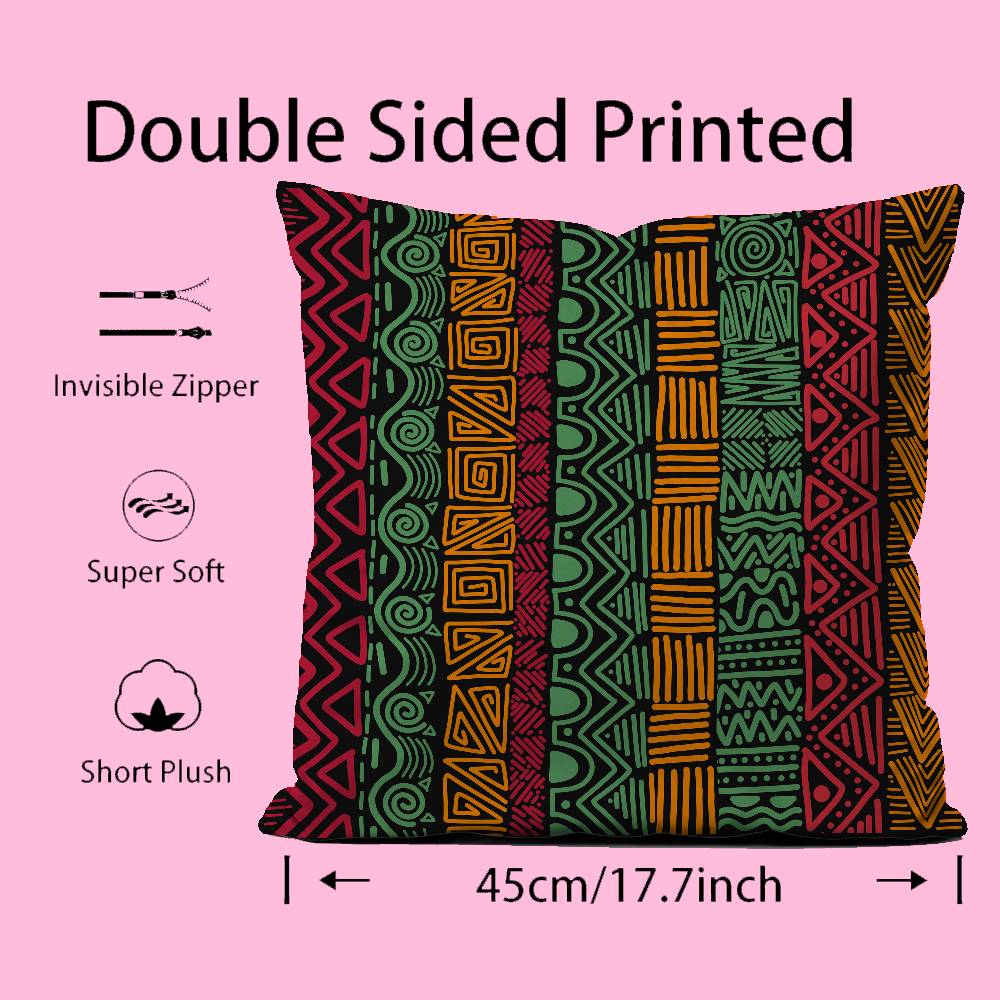 ART African Tribal Pattern Pillow Case pattern printing pillowcase living room sofa cushion cover bedroom room decor