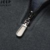 JEEP SPIRIT Men's Half-Zip Stand-Collar Pullover Sweatshirt