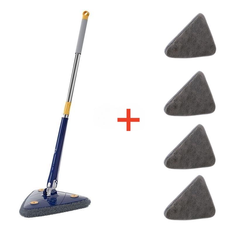 Telescopic Triangle Mop 360° Rotatable Spin Cleaning Mop Adjustable Squeeze Wet and Dry Ceiling Cleaning Home Window Floor Tools