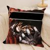 Alucard H-Hellsing Anime Cushion Cover Silky Short Plush Invisible Zipper Dustproof Sofa Pillow Case For Home Decor