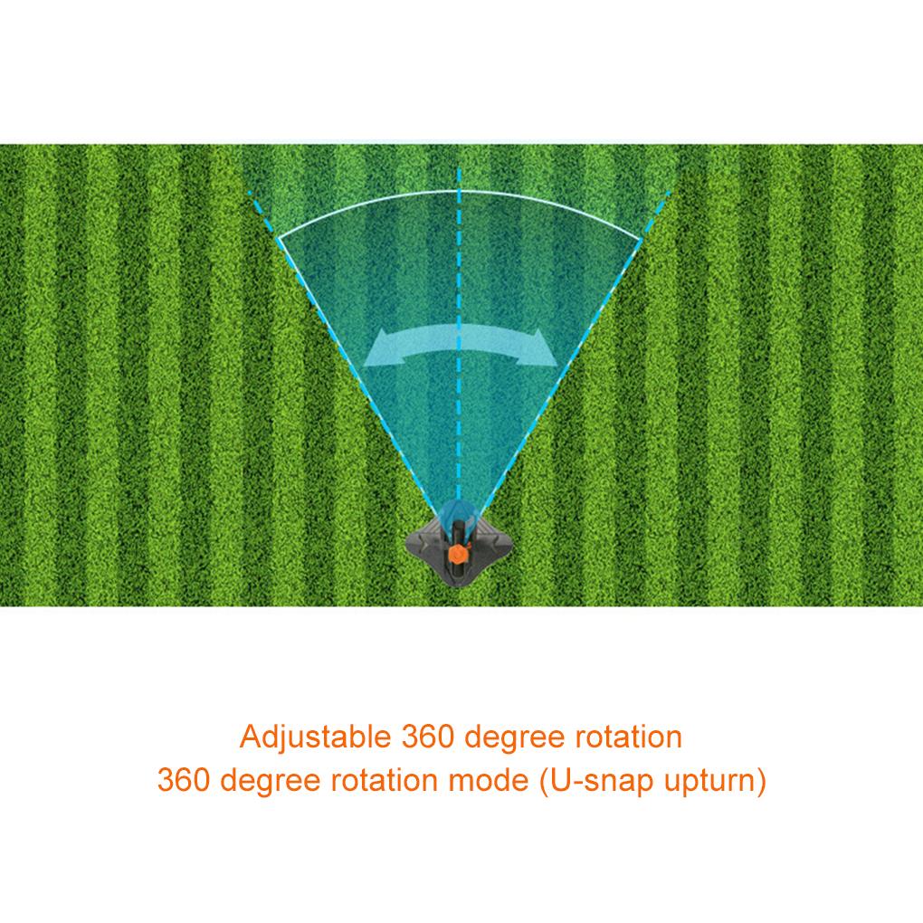 Orange 360 Degree Effortlessly Rotating Orange Rotating Nozzle Watering Made Hose Series New 360 Automatic Sprinkler