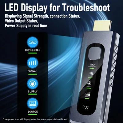 HDMI-kompatibler drahtloser Sender und Empfänger 50M 1080P Drahtloses Video TV-Stick Display-Extender Für Kamera Laptop PC zu TV
