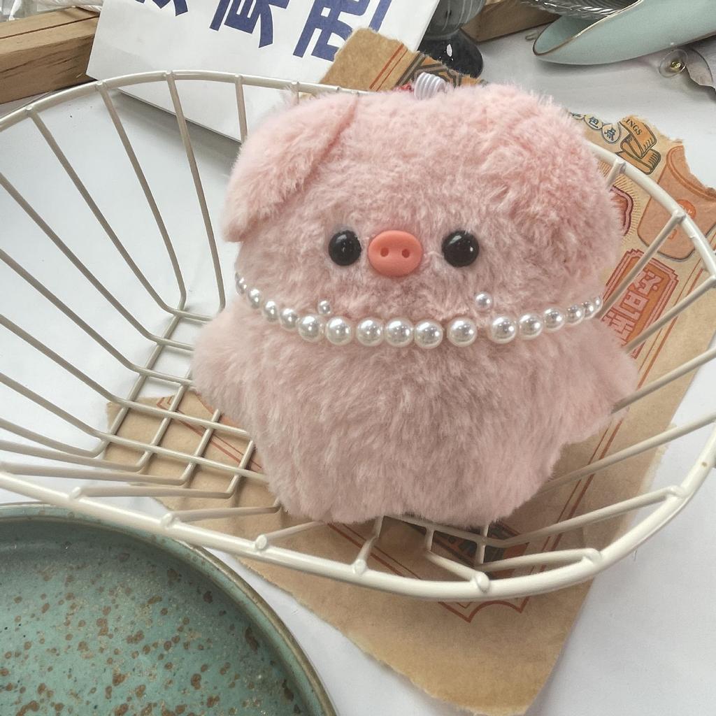 Rucsac și Pandantiv de Pluș Porcușor Roz: Breloc Drăguț pentru Fete și Cupluri