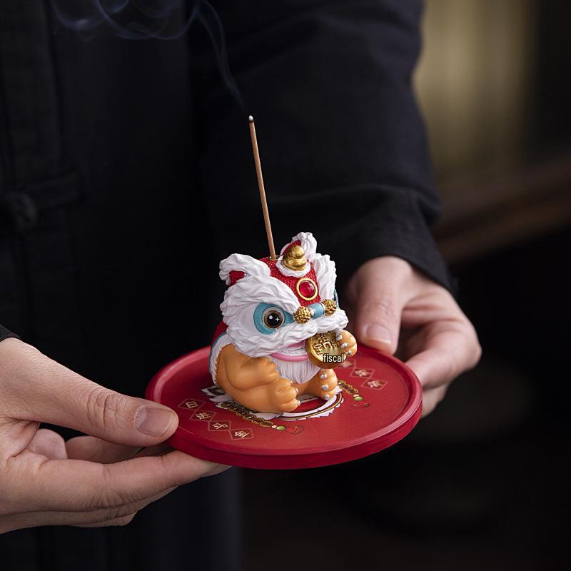 Creative Lion Incense Holder - Personalized High-End Business Gift & Event Souvenir