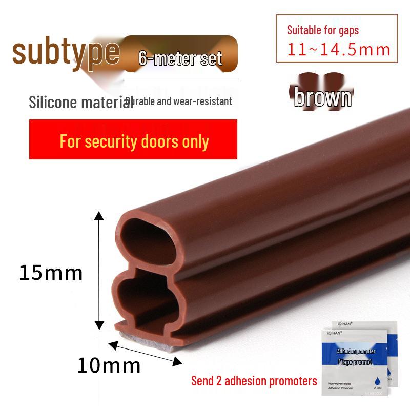 Diebstahlsichere selbstklebende Silikon-Dichtungsleiste für Tür und Fenster zum Abdichten gegen Wind und zur Isolierung