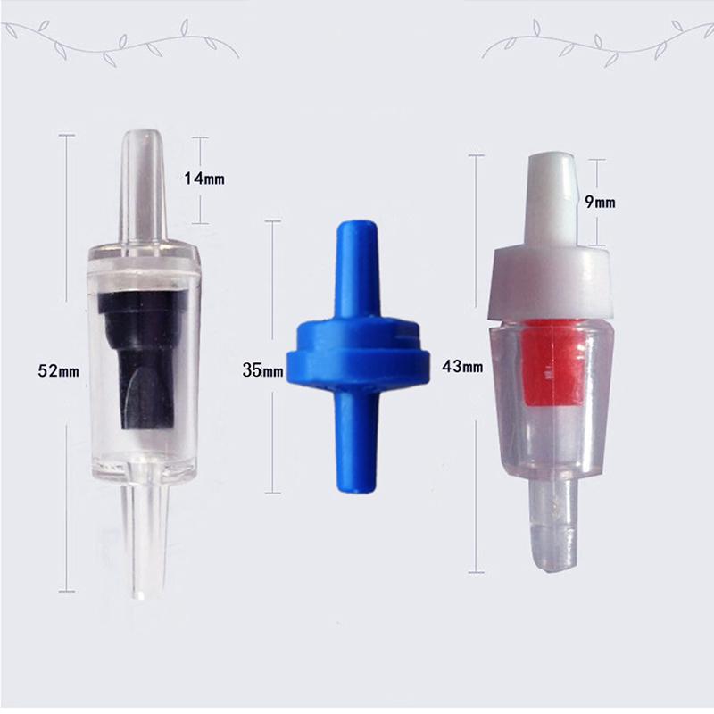 5Pcs Aquarium Non-Return Check Valves Fish Tank Air Pump Co2 Diffuser Water