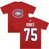 Jakub Dobes Montreal Canadiens Fanatics Marškinėliai Montreal Canadiens Vardas & Numeris Viršutiniai Drabužiai Mada Moterys Vyrai Aukštos Kokybės Medvilniniai Marškinėliai