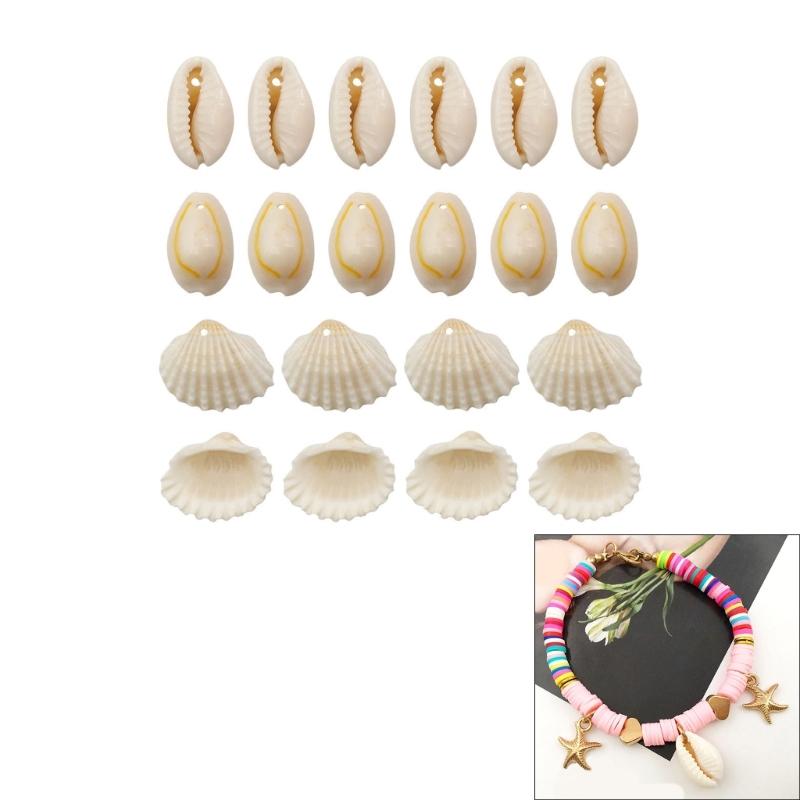 1 Set Beach Conch Shells with Hole Craft Shells Natural Shell Beads Crafting Supplies for Bracelet Jewellery Making