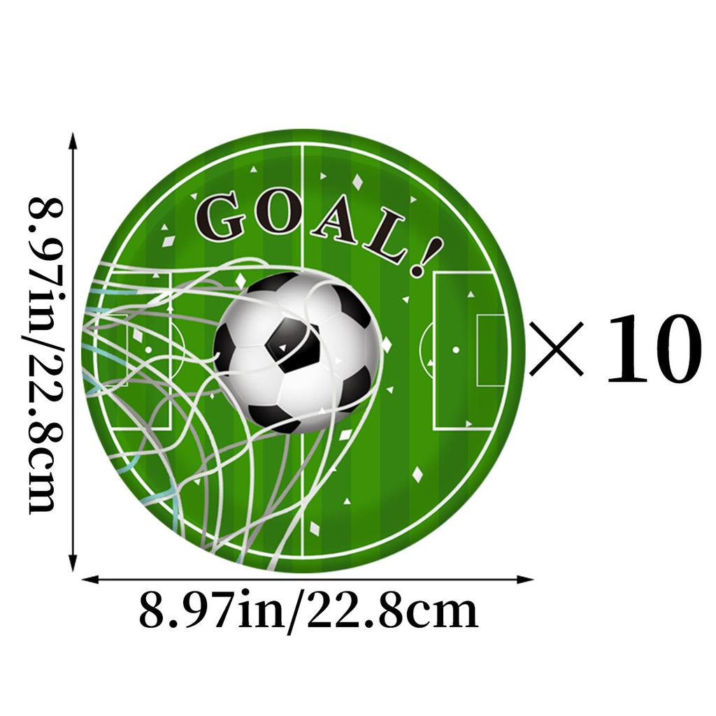 25 World Cup Football Birthday Party Tableware, Champions League Football Paper Cups, Plates, Knives, Forks And Spoons