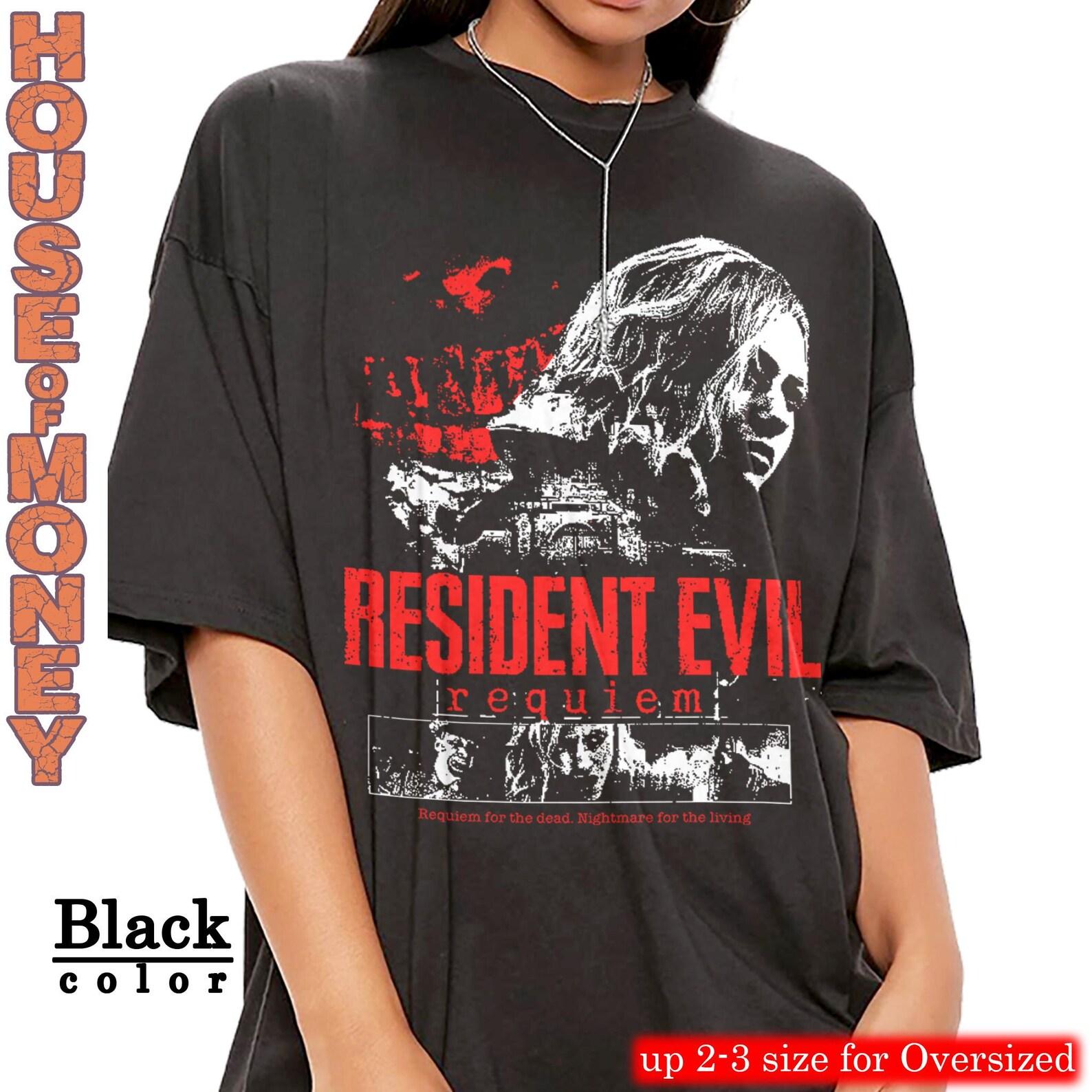 Resident Evil Requiem T-Shirt, Distressed Leon Kennedy Graphic Tee XL