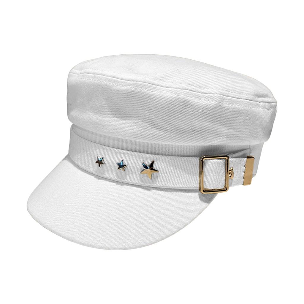 Women Flat Top Baseball Hat Cadet Sun Cabbie Retro British Newsboy Cap Visor Hats for
