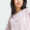 Adidas All Season Solid Color Comfortable Loose Ribbed Crew Neck Long Sleeve Sweatshirt Women Sweatshirt Sandy-Pink IY6753
