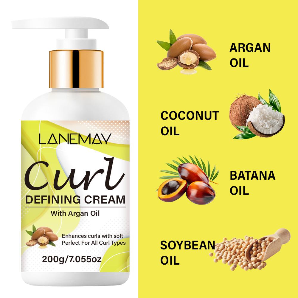 Curl Defining Cream-Conditions, Moisturizing, Controls Frizz-Suitable For All Hair Types, 200ml
