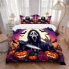 Halloween Horror Night Print 3Pcs Bedding Setduvet Cover With 2 Bedropillowcase Home Birthday Gift