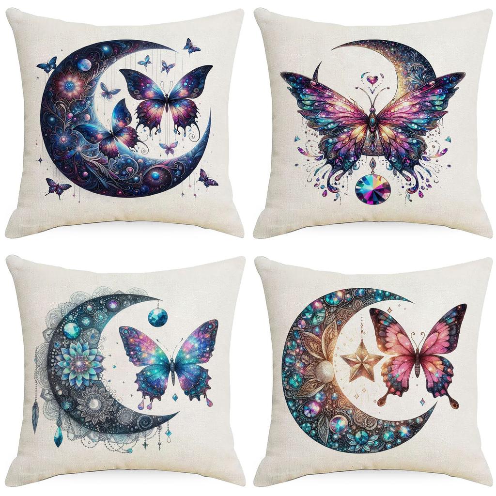 Fantasy and Mysterious Moon Printed Sofa Pillow Living Room Decorative Seat Cushion Pillow
