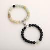 Natuurlijke Tijgeroog Steen & Legering Magnetische Koppelarmband - 2025 Bestseller