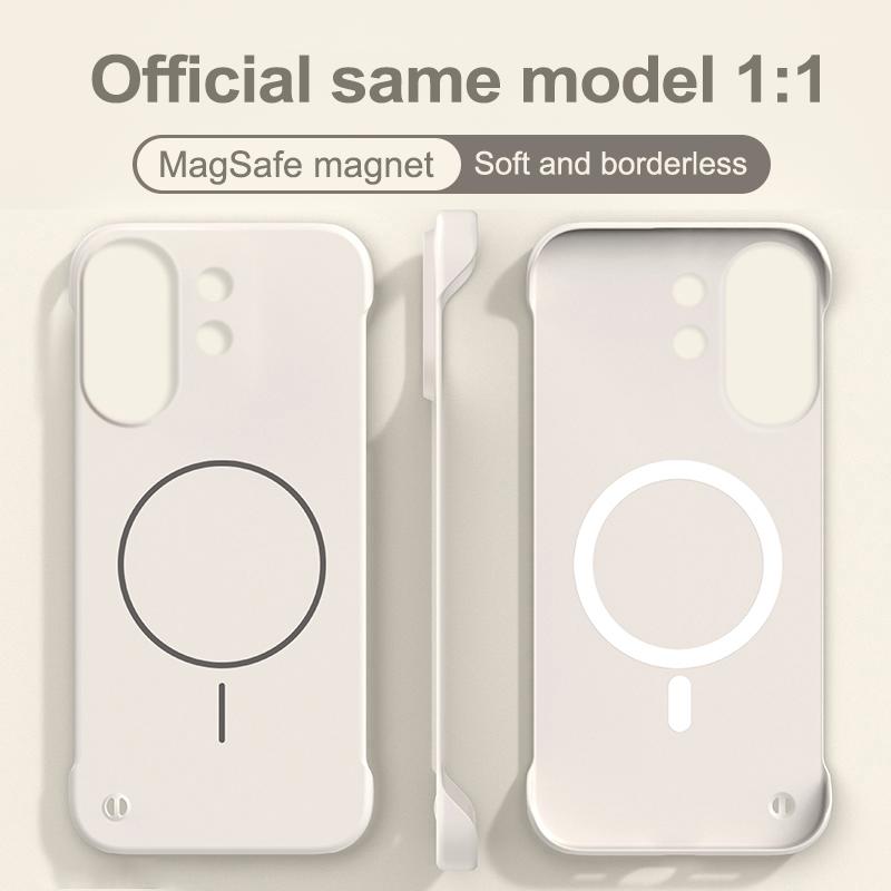 Für Magsafe Rahmenlose Hülle Für VIVO V60 Matt Ultra Dünn Kabelloses Laden Hartes PC Stoßfestes Cover für V60 V50 V40 Lite Schale