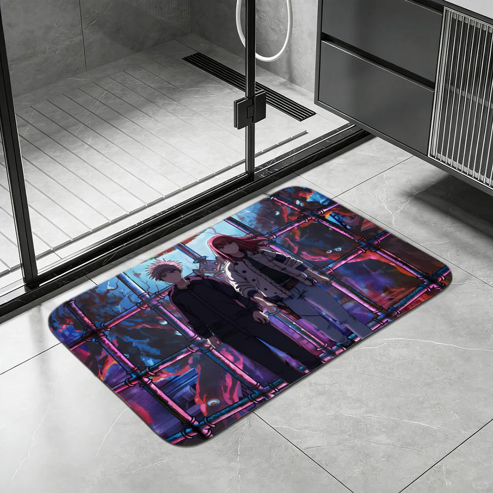 Anime H-Heavenly D-Delusion Floor Mat Diatomite Bath Mat, Quick Dry, Absorbent, Multi-Scene Mat
