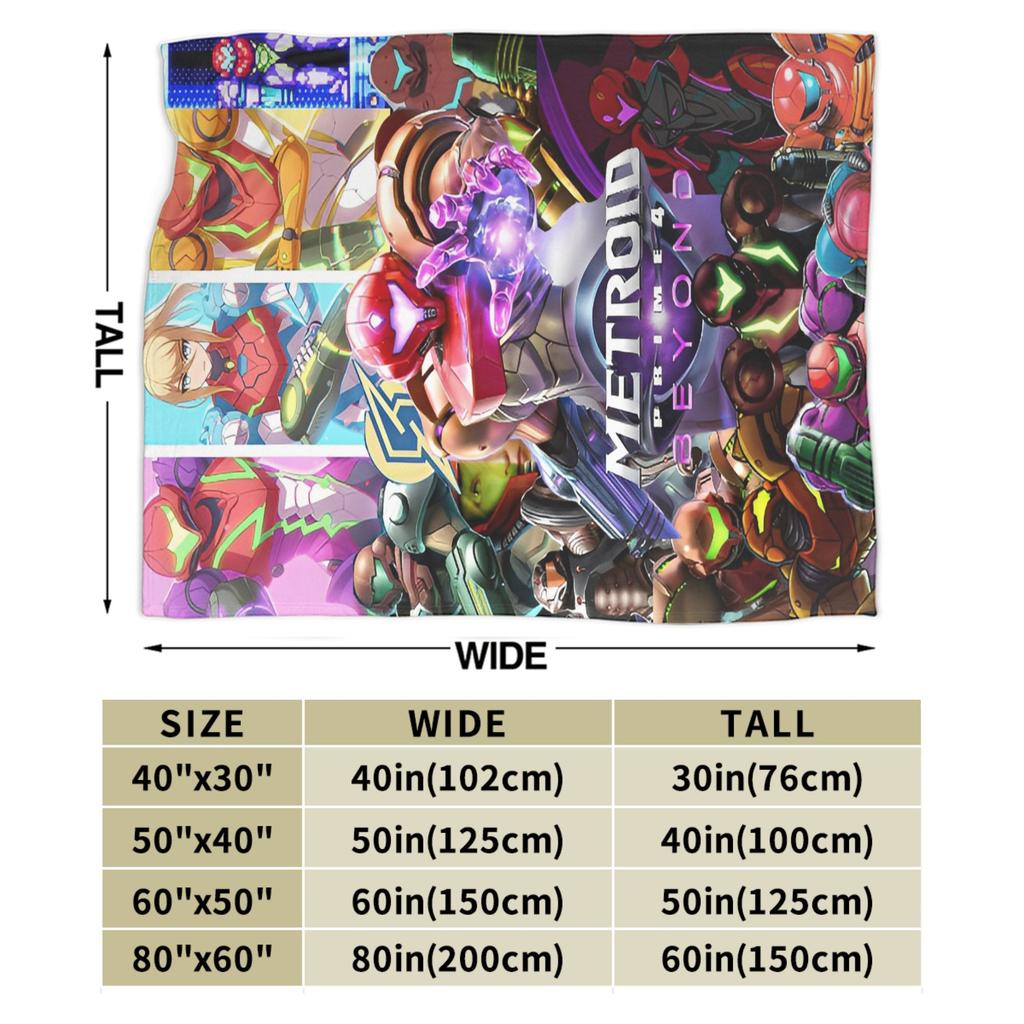 Metroids hero game Blanket Ultra-Soft Fleece Cozy Gifts  Throw Blankets Rug Piece