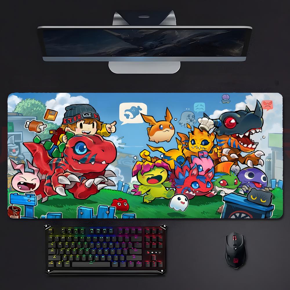Classic Fun Anime Ddigimon Aadventure Mouse Pad Large Gaming Mousepad With Stitched Edges Thickened Desk Mat Pc