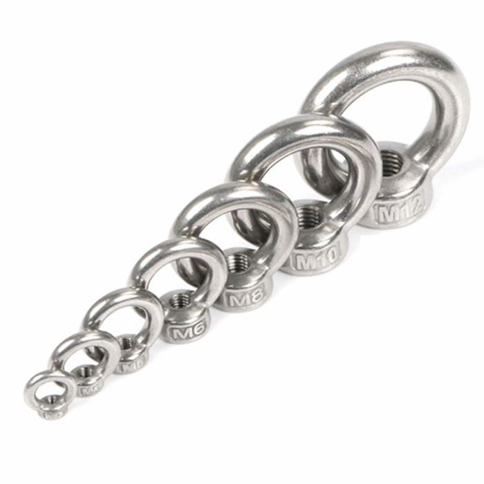 Ecrou à œil de levage - Yxtai - M6 - Acier inoxydable 304 - Pack de 12 - Résistant à la rouille