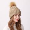 Dámska plyšová čiapka zo zhrubnutej vlny jeseň zima vonku chladuvzdorná pletená čiapka udržujúca teplo