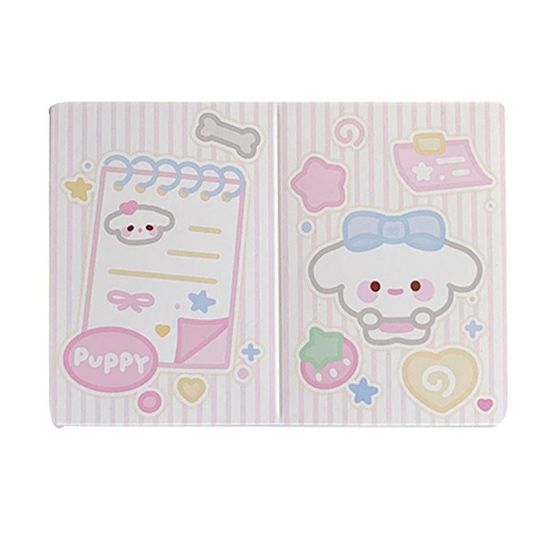 10 Pcs Kawaii Cartoon Folding Page for Girl  3-inch Photo Card Packing Protective Decor Board Card Packaging