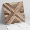 Adhesive PVC Tiles With Motif Ideal for Hallway Wood Panel Pattern 20X20X20 Cm