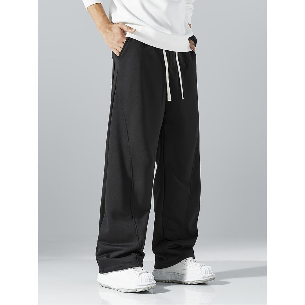Men's Trendy Versatile Loose High Street Design Straight Leg Pants