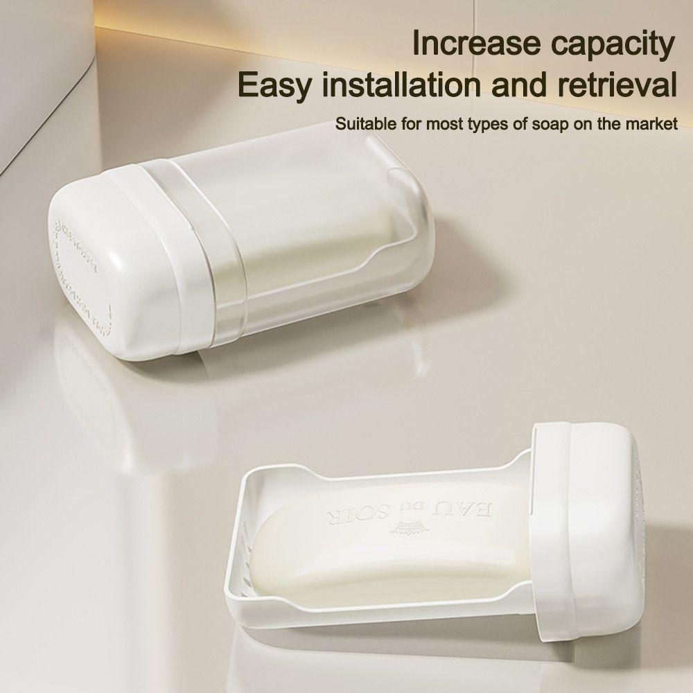 Waterproof Soap Rack with Drain Hole Soap Dish Mini Soap Storage Box  Travel