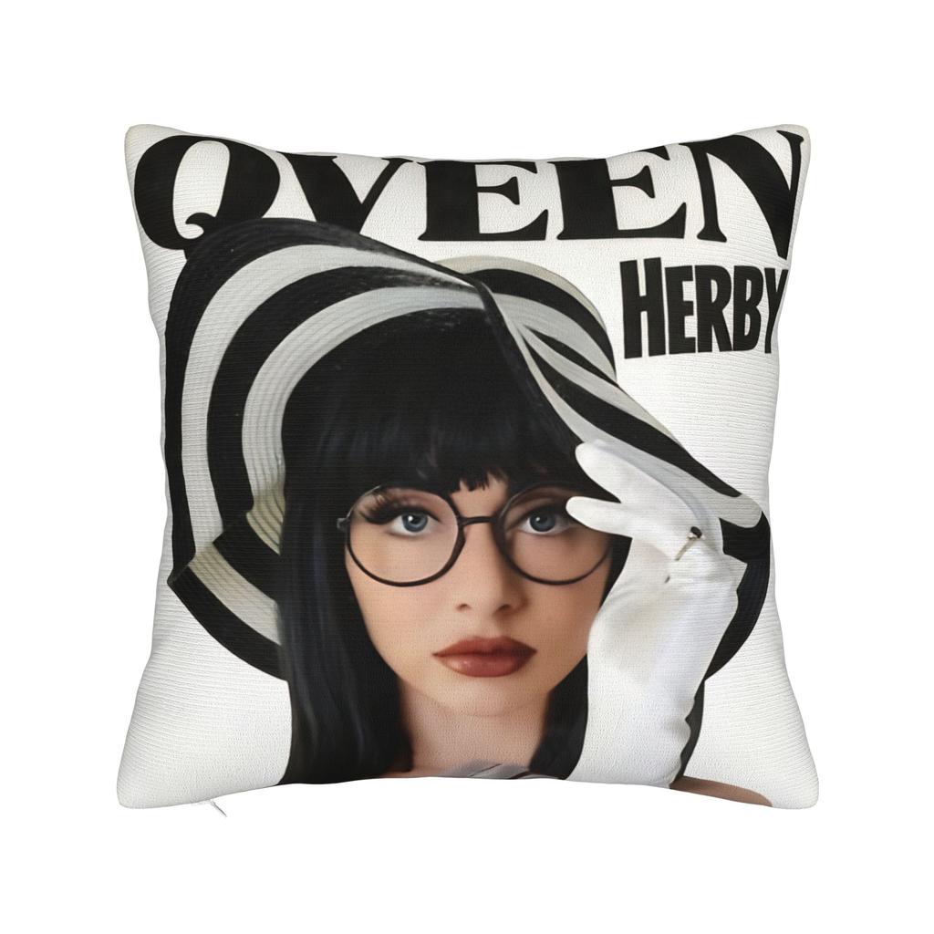 Qveen Herby Portrait Pillow Case Funny Pillow Cover Graphic Pillowcases For Living Room Bed Chair