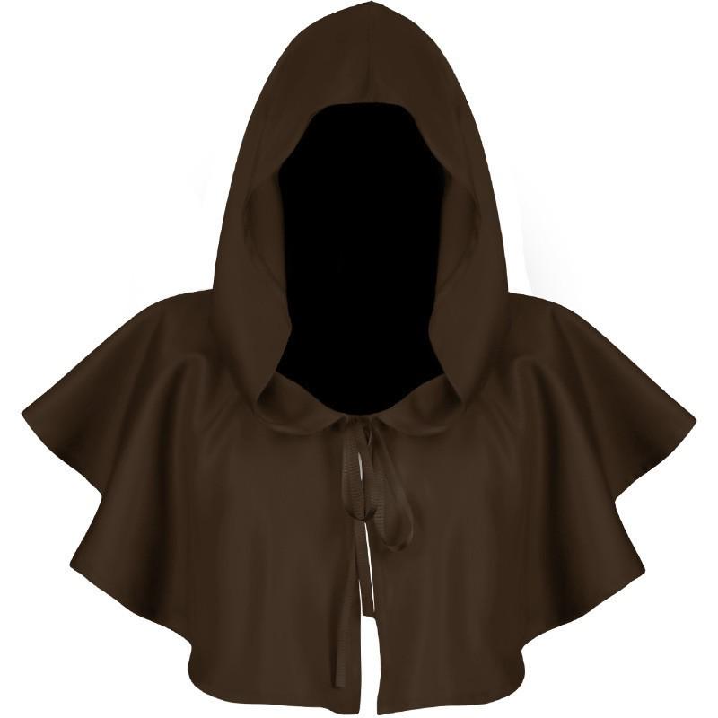 Halloween Medieval Grim Reaper Robe: Hooded Cape Costume for Children & Adults