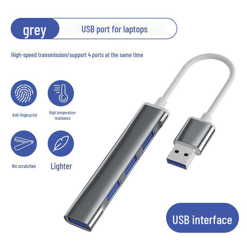 Hub USB typu C cztery w jednym do laptopa i samochodu - Kompatybilny z urządzeniami Huawei