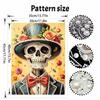 Halloween pearl painting art full pearl handmade diy home decorations skull gentleman rose decor