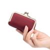 Avec Miroir de Maquillage Sac à Bijoux en Cuir Portable Fermeture Baiser Porte-Monnaie Sac à Maquillage Rangement pour Bijoux