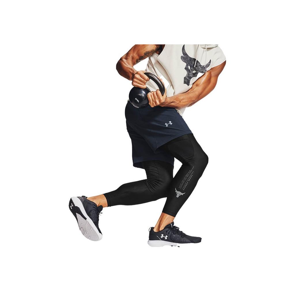 Under Armour Project Rock HeatGear Fitness Pants Men Bottoms Black 1356563-001